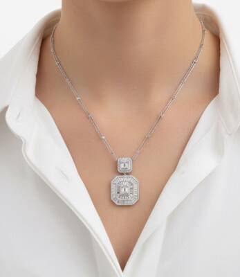 Love Baget Taşlı İthal Kolye - 