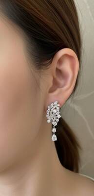 Love Mazonit Taşlı Küpe - 