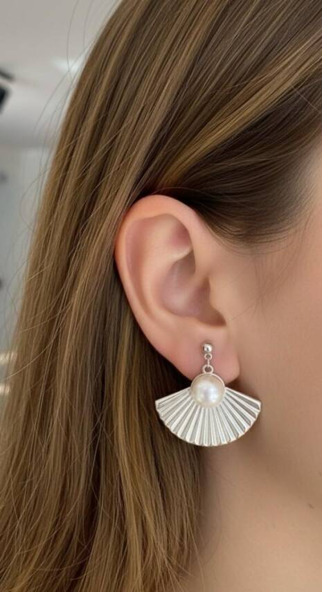 Love Yelpaze Küpe - 1