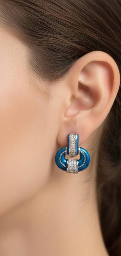 Lucia Taşlı Küpe - 1