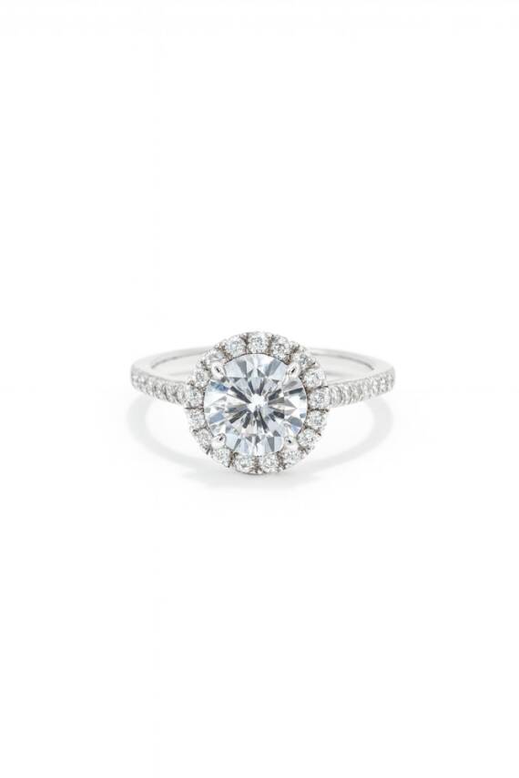 Lucky S Mazonit 1 ct Yüzük - 2