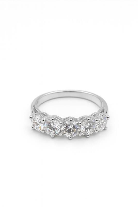 Lucky S Mazonit 5 Taş Yüzük - 1