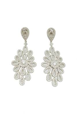 Mary Mazonit Taşlı Küpe - (1)