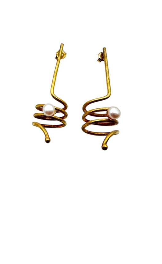 Melaine İncili Modern Küpe - 1