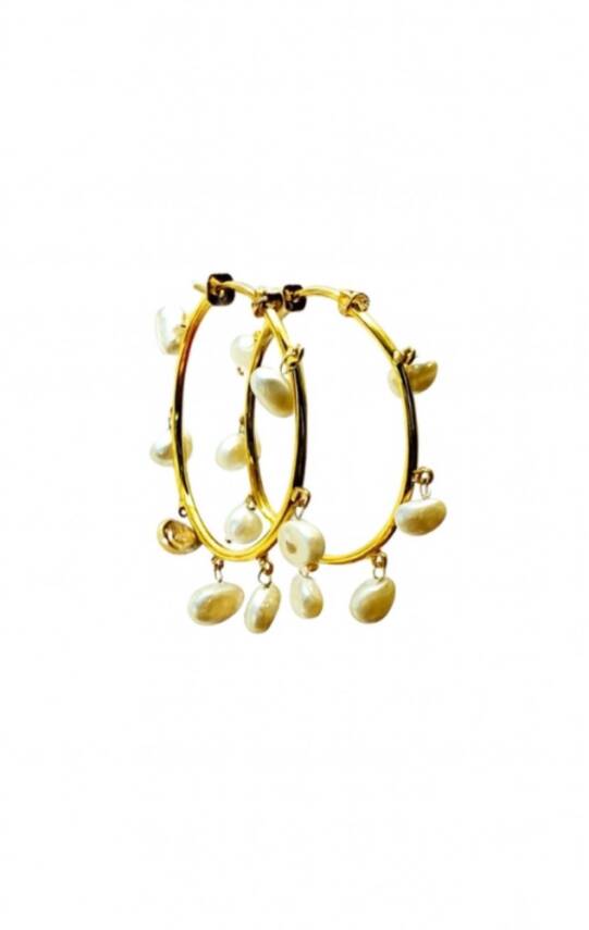 Melisa Pearl Halka Küpe - 2