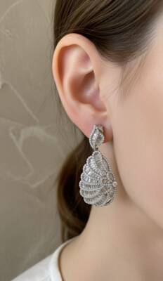 Mell Mazonit Taşlı Küpe - 