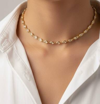 Michele Kristal Taşlı Kolye - Nihan Dulon