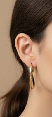 Mila Modern Halka Küpe - 