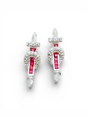 Paula Safir Taşlı Küpe - 