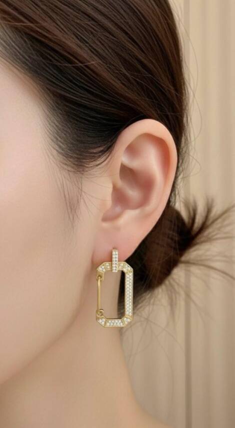 Quinn Taşlı Küpe 1 - 1