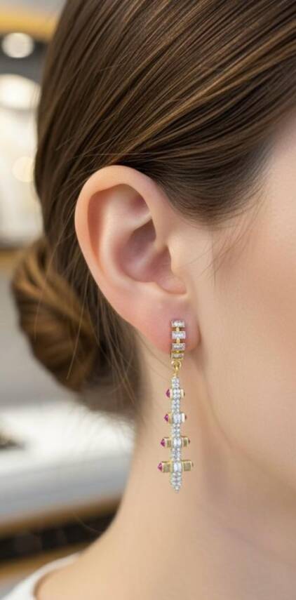 Quinn Taşlı Küpe 3 - 1