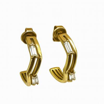 Regina Baget Taşlı Küpe - Nihan Dulon (1)