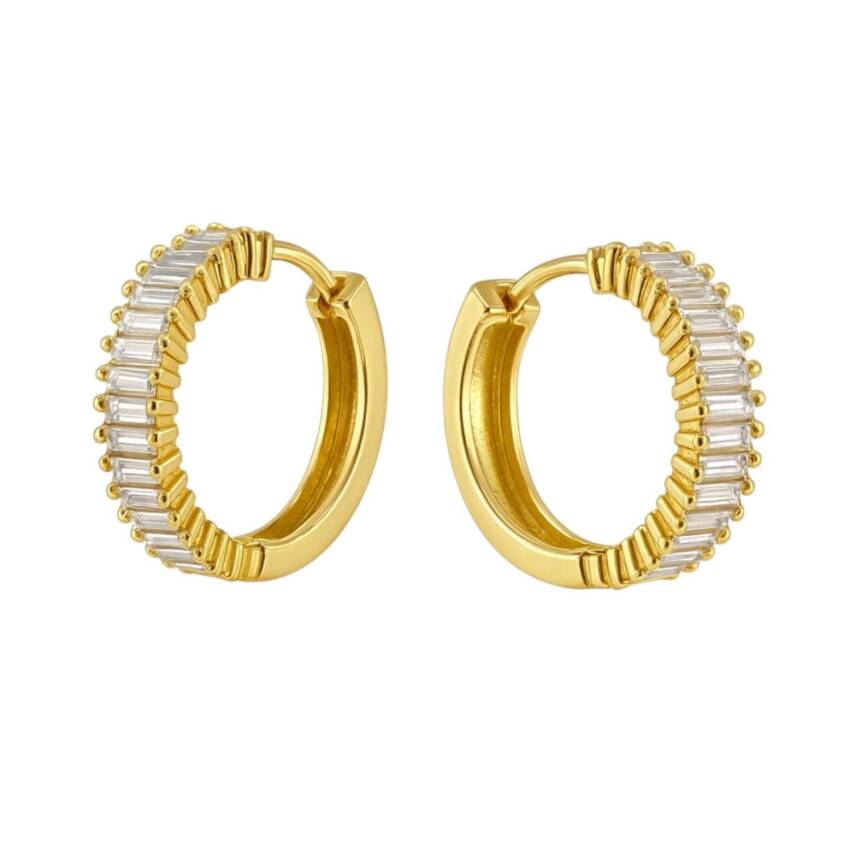 Rene Baget Taş Halka Küpe - 2