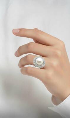 Rose İncili Yüzük - Nihan Dulon