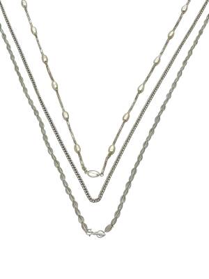 Rose Üçlü Kolye İthal - Nihan Dulon