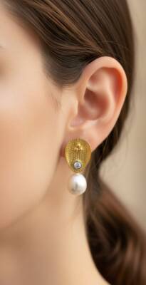 Sandy incili küpe - 