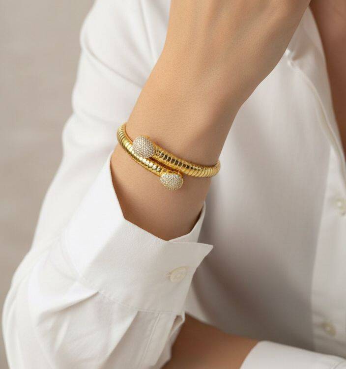 Sandy Taşlı Kelepçe - 1