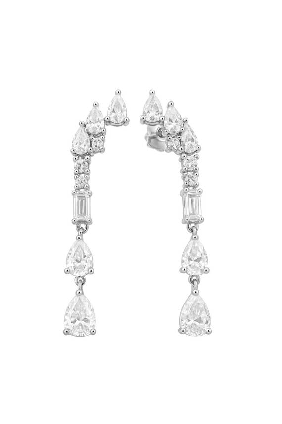 Sofia Mazonit Taşlı İthal Küpe - 2