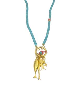 Stella Mavi Turukuaz Kolye - 