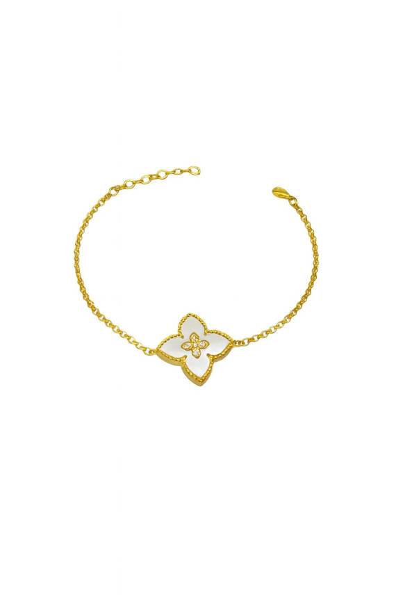 Stella Sedef Taşlı Yonca Bileklik - 2