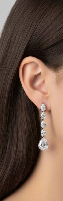 Trio Damla Küpe İthal - 1