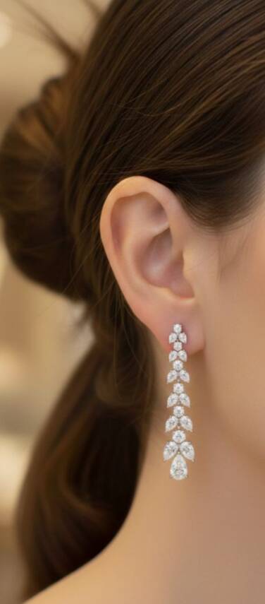 Vanessa Mozanit Küpe İthal - 1