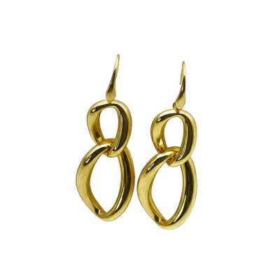 Viole Gold Küpe - Nihan Dulon (1)