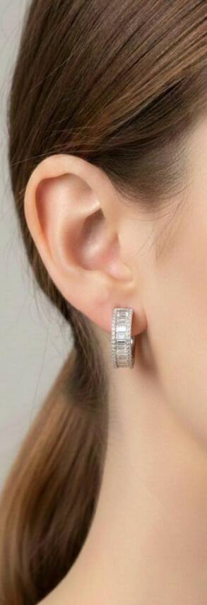 Zenna Baget Taşlı Küpe - 1